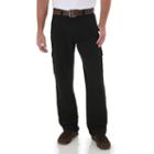 Men's Wrangler Twill Cargo Pants, Size: 34x29, Black