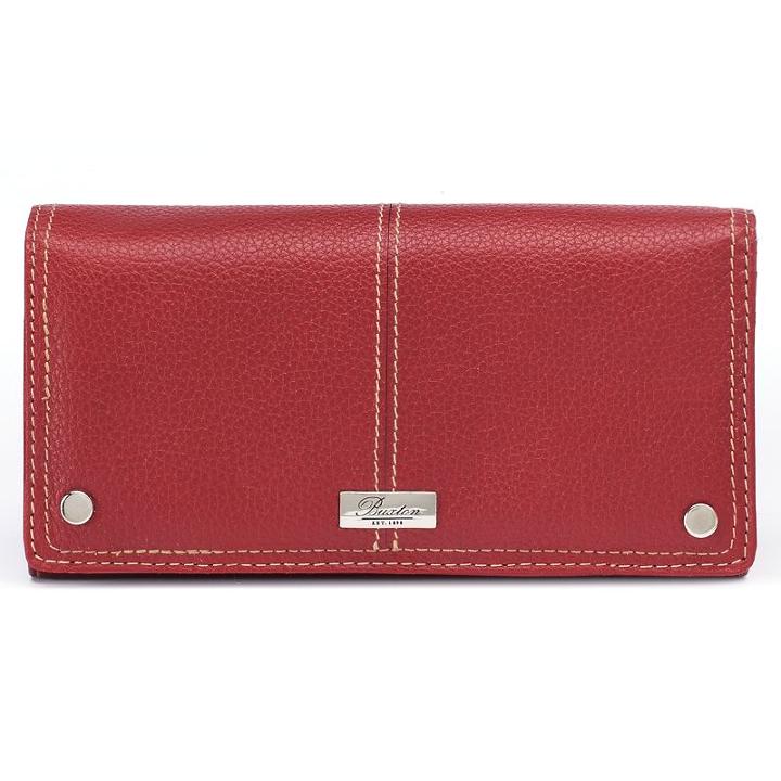 Buxton Westcott Expandable Leather Clutch, Women's, Red