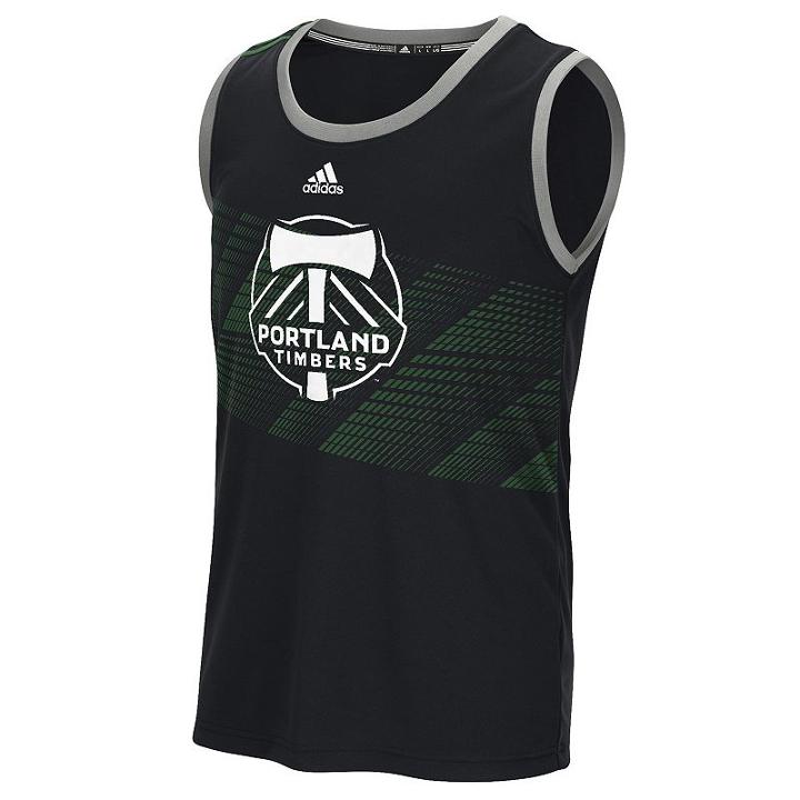 Men's Adidas Portland Timbers Evolution Tank Top, Size: Xl, Black