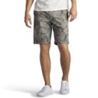 Men's Lee Walker Flat-front Shorts, Size: 30, Grey
