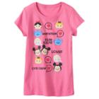 Disney's Tsum Tsum Alice, Minnie Mouse & Mickey Mouse #instatsum Tee, Girl's, Size: Large, Pink Other