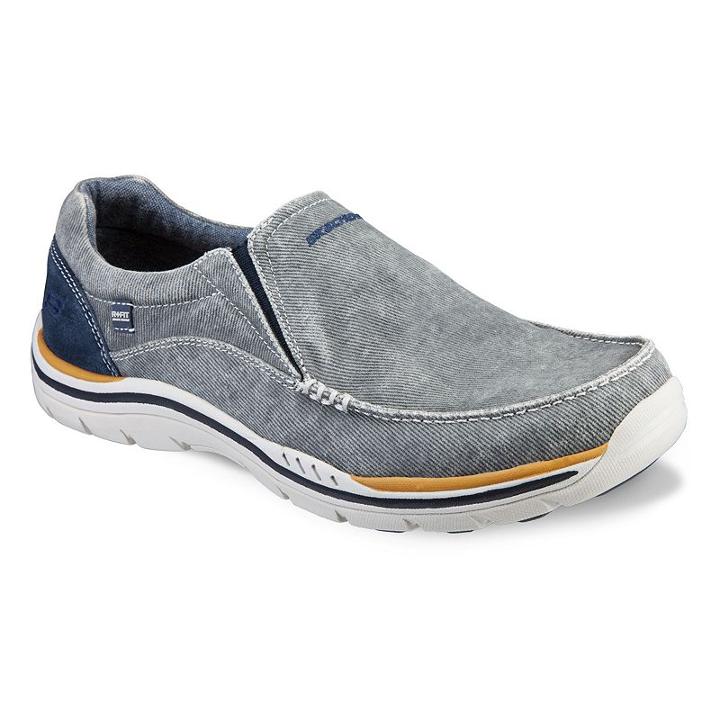 Skechers Expected Avillo Relaxed Fit Men's Casual Loafers, Size: 13, Med Blue
