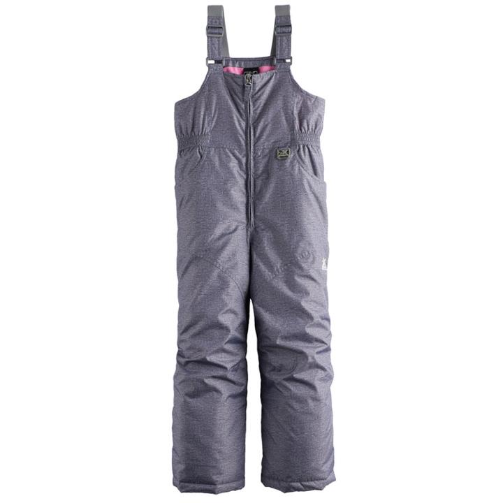 Girls 4-6x Zeroxposur Heavyweight Viola Bib Snowpants, Size: 4-5, Grey Other