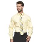 Big & Tall Van Heusen Flex-collar Dress Shirt, Men's, Size: 17 37/8t, Yellow Oth