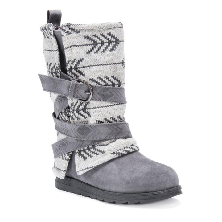 Muk Luks Nikki Women's Water Resistant Winter Boots, Size: 9, Dark Grey