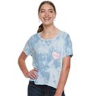 Juniors' Grayson Threads Love Pocket Tie-dye Boxy Tee, Teens, Size: Large, Natural