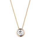Forever Brilliant 14k Gold 1/2 Carat T.w. Lab-created Moissanite Pendant, Women's, Size: 18, White