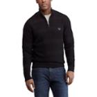 Men's Chaps Regular-fit Quarter-zip Pullover, Size: Xl, Black