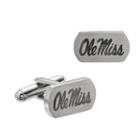 Fiora Stainless Steel Ole Miss Rebels Cuff Links, Men's, Grey