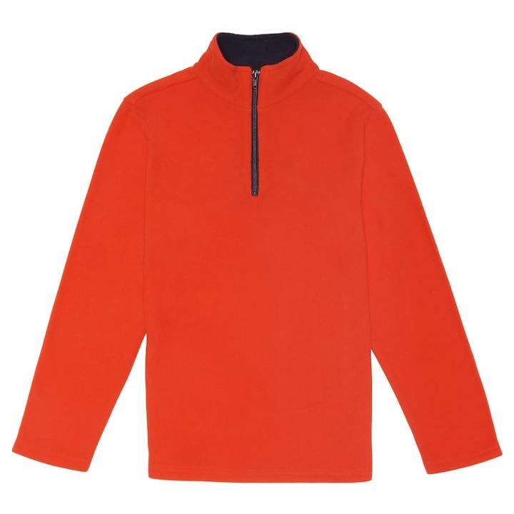 Boys 8-20 French Toast Quarter-zip Fleece Top, Size: Xl, Med Orange