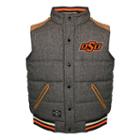 Men's Franchise Club Oklahoma State Cowboys Legacy Reversible Vest, Size: Medium, Grey