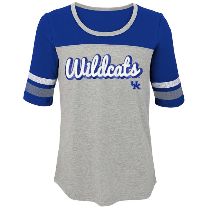 Girls 7-16 Kentucky Wildcats Fan-tastic Tee, Size: S 7-8, Grey