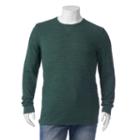 Men's Sonoma Goods For Life&trade; Heathered Thermal Tee, Size: Small, Dark Green