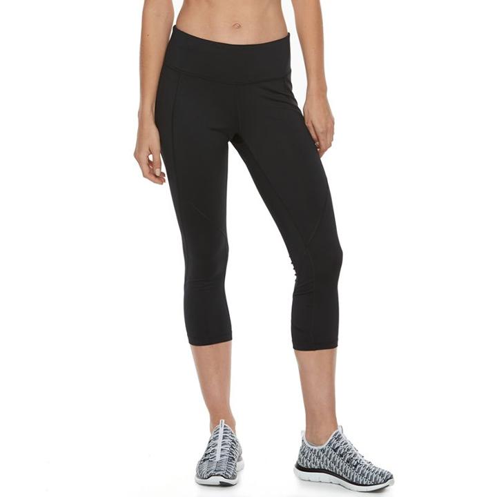 Women's Tek Gear&reg; Performance Capri Leggings, Size: Medium, Black