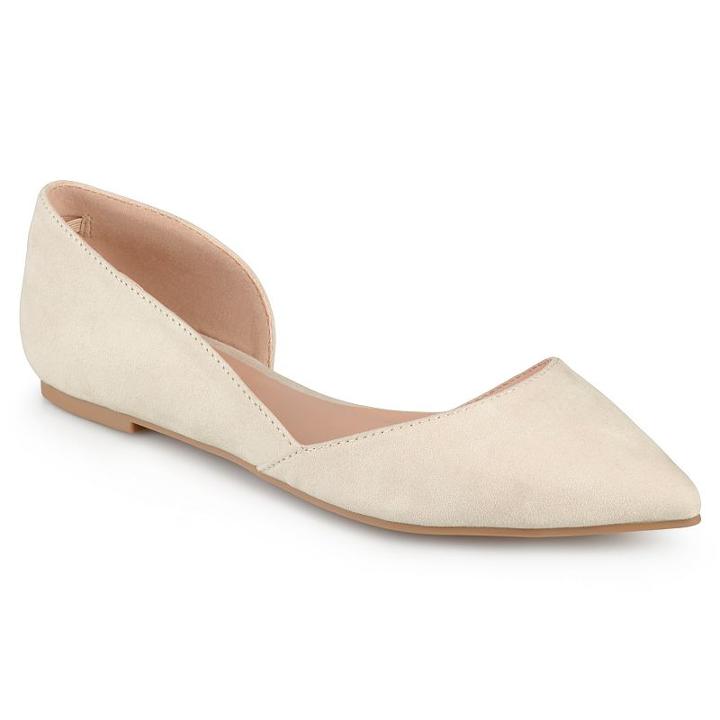 Journee Collection Ester Women's D'orsay Flats, Girl's, Size: Medium (12), Natural