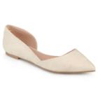 Journee Collection Ester Women's D'orsay Flats, Girl's, Size: Medium (12), Natural