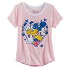 Disney's Mickey Mouse & Pluto Girls 7-16 Graphic Tee, Girl's, Size: Medium, Pink Other