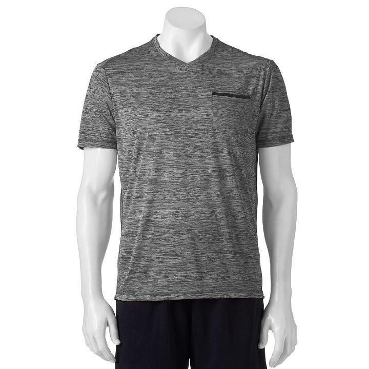 Men's Hemisphere Space-dyed Performance Tee, Size: Xxl, Grey