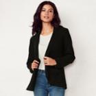Petite Lc Lauren Conrad Cozy Blazer, Women's, Size: M Petite, Black