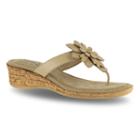 Tuscany By Easy Street Gilda Women's Wedge Sandals, Size: 9.5 Ww, Natural