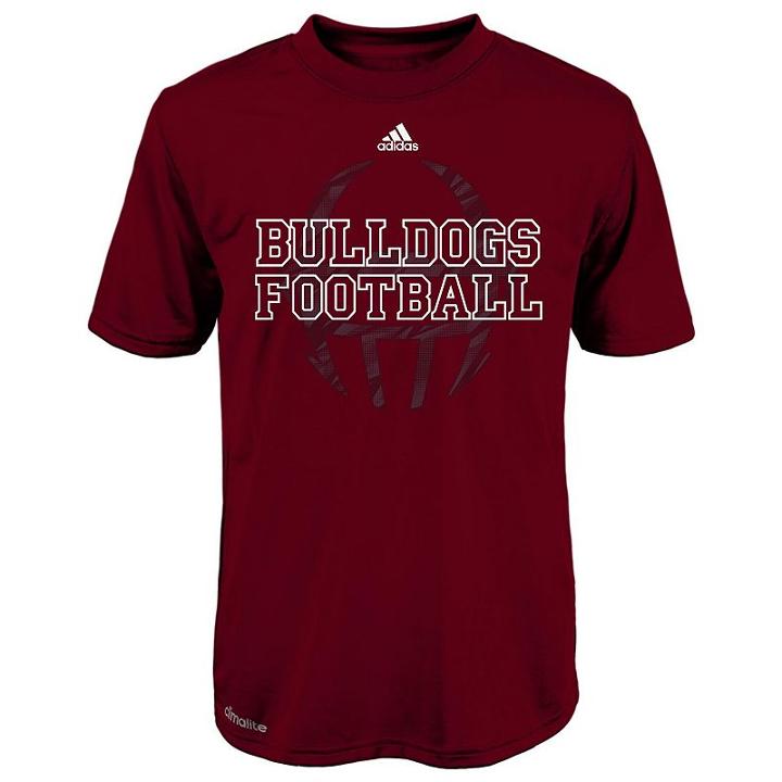 Boys 8-20 Adidas Mississippi State Bulldogs Sideline Helmet Shock Energy Tee, Boy's, Size: M(10-12), Red