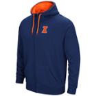 Men's Campus Heritage Illinois Fighting Illini Zip-up Hoodie, Size: Xxl, Dark Blue