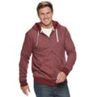 Big & Tall Sonoma Goods For Life&trade; Modern-fit Supersoft Fleece Hoodie, Men's, Size: Xl Tall, Dark Red