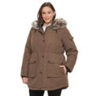 Plus Size Apt. 9&reg; Hooded Faux-fur Trim Parka, Women's, Size: 1xl, Brown Oth