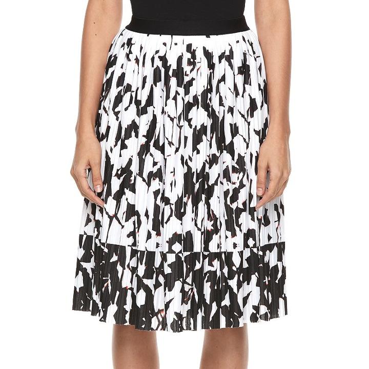Women's Apt. 9&reg; Pleated Skirt, Size: Xl, Med Red