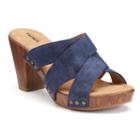 Sonoma Goods For Life&trade; Eeva Women's Block-heel Sandals, Size: 6, Blue (navy)
