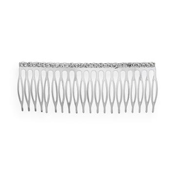 Crystal Allure Hair Comb, Teens, White