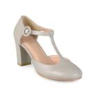 Journee Collection Talie Women's High Heels, Girl's, Size: 10, Light Grey