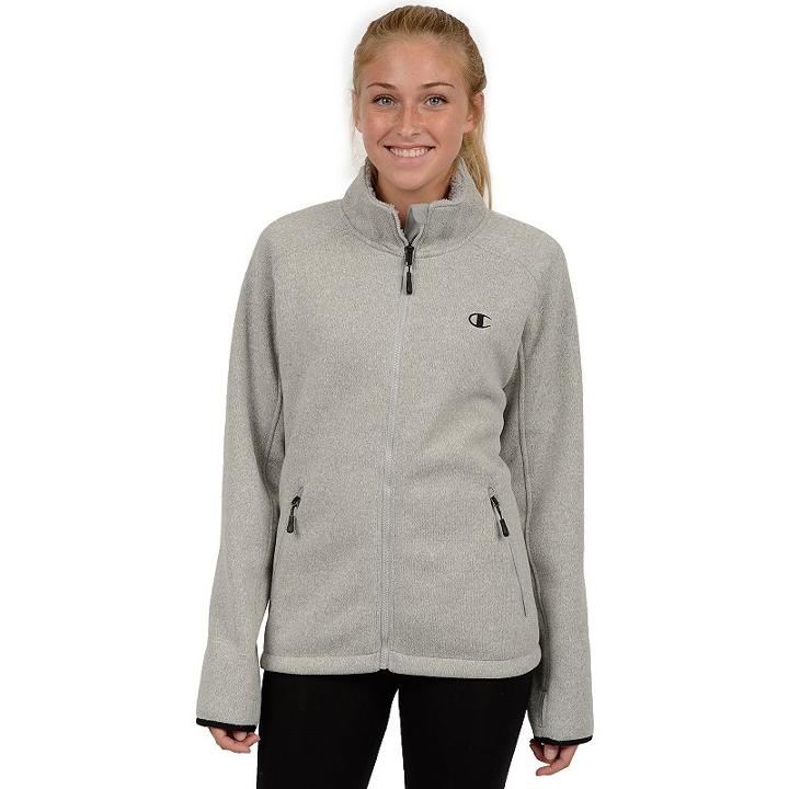 Women's Champion Faux-sherpa Jacket, Size: Large, Grey