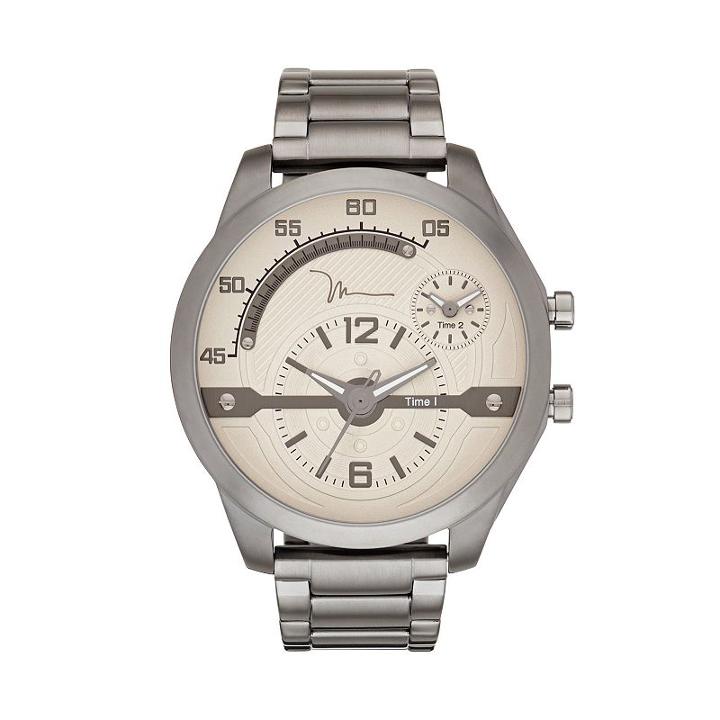 Marc Anthony Men's Gunmetal Stainless Steel Watch, Size: Xl, Dark Grey