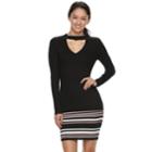 Juniors' Almost Famous Cut-out Ribbed Sweater Dress, Teens, Size: Medium, Grey Other