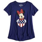 Disney's Minnie Mouse Girls 7-16 Heart Graphic Tee, Size: Small, Blue (navy)