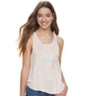 Juniors' About A Girl Heart State Swing Tank, Size: Small, Light Pink