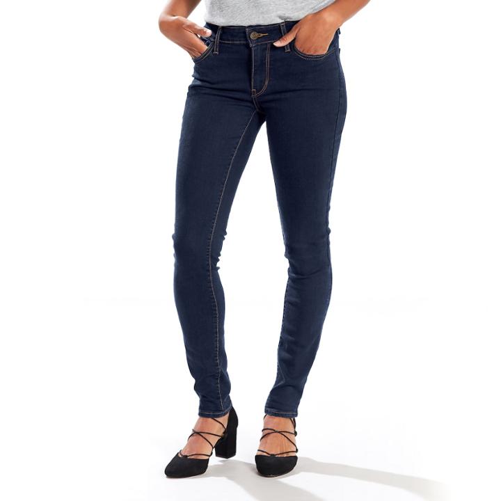 Women's Levi's&reg; 711 Skinny Jeans, Size: 24(us 00)m, Dark Blue
