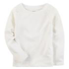 Girls 4-8 Carter's Lace Shoulder Tee, Size: 8, White