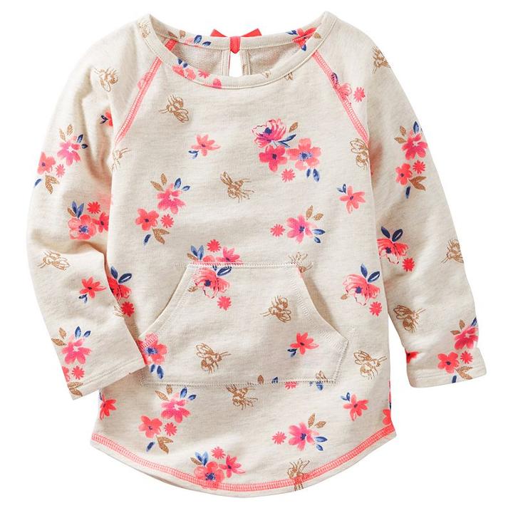 Girls 4-8 Oshkosh B'gosh&reg; Floral French Terry Pullover, Girl's, Size: 7, Ovrfl Oth