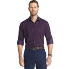 Men's Van Heusen Regular-fit Dot Easy-care Button-down Shirt, Size: Xl, Purple Oth