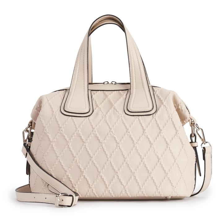 Mellow World Meg Quilted Satchel, Women's, Dark Blue