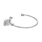 Fiora Stainless Steel Texas A & M Aggies Charm Cuff Bracelet, Women's, Size: 7.5, Grey