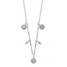 Lc Lauren Conrad Starburst & Leaf Necklace, Women's, Pink Other