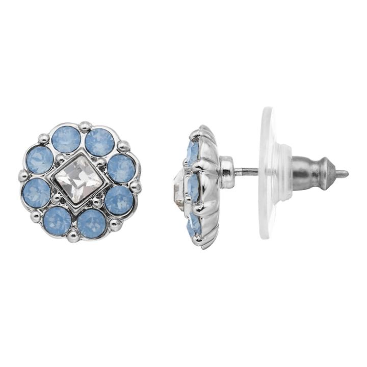 Dana Buchman Crystal Flower Stud Earrings, Women's, Blue