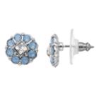 Dana Buchman Crystal Flower Stud Earrings, Women's, Blue