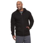 Big & Tall Tek Gear&reg; Regular-fit Ultrasoft Fleece Full-zip Hoodie, Men's, Size: 3xl Tall, Black