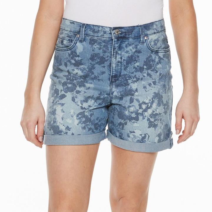 Women's Gloria Vanderbilt Amanda Shorts, Size: 14, Light Blue
