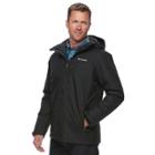 Men's Columbia Winter Slope Colorblock Thermal Coil Insulated Jacket, Size: Large, Grey (charcoal)