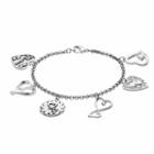 Love This Life Mother Daughter Friends Charm Bracelet, Women's, Size: 7.5, Grey